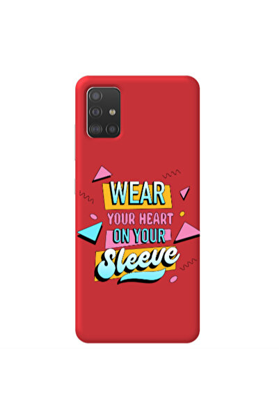 Other Samsung A51 Wear Your Heart Red Colored Silicone TPU Θήκη