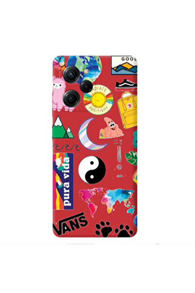Other Xiaomi Poco X5 Pro Vans Red Colored Silicone TPU Θήκη