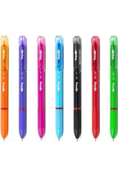 Rotring Jel Pilot Kalem 0.7mm Karışık 7 Renk Su Geçirmez Tükenmez Kalem