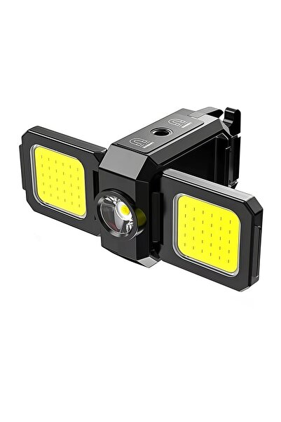 NEXTLY Mini lanternă LED COB, NEXTLY, 3 surse de lumină, 5 moduri, USB-C, Mag...