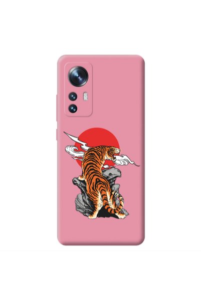 Other Xiaomi Mi 12 Angry Gorilla Pink Colored Silicone TPU Θήκη