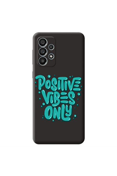 Other Samsung A33 Positive Vibes Only Black Colored Silicone TPU Θήκη