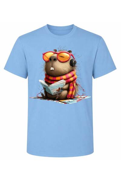 ROLY Unisex Cotton Capybara Print T-Shirt
