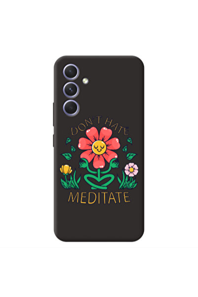 Other Samsung A56 Meditate Black Colored Silicone TPU Θήκη