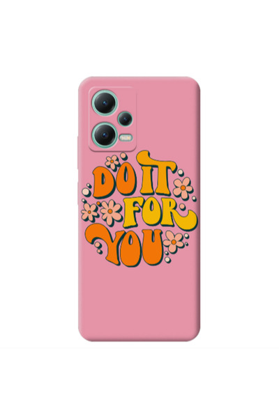 Other Xiaomi Redmi Note 12 Pro 5G Do it For You Pink Colored Silicone TPU Θήκη