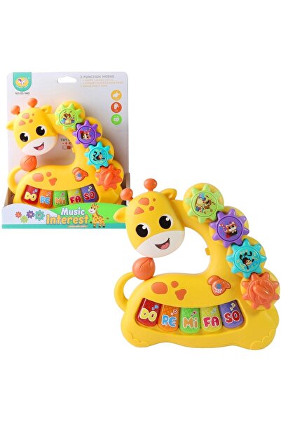 Trifox Jucarie muzicala Trifox, girafa interactiva pian educational, 3 moduri...