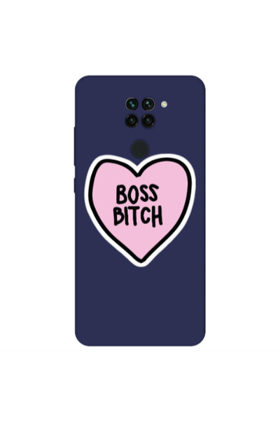 Other Xiaomi Redmi Note 9 Boss Bitch Dark blue Colored Silicone TPU Θήκη