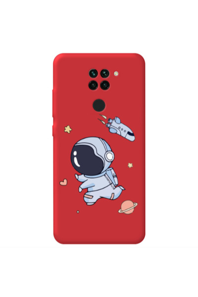 Other Xiaomi Redmi Note 9 Aduket Red Colored Silicone TPU Θήκη