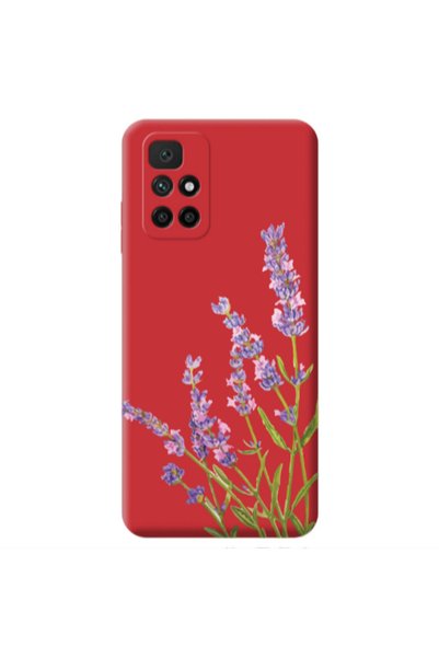 Other Xiaomi Redmi 10 2022 Flowers 8 Red Colored Silicone TPU Θήκη