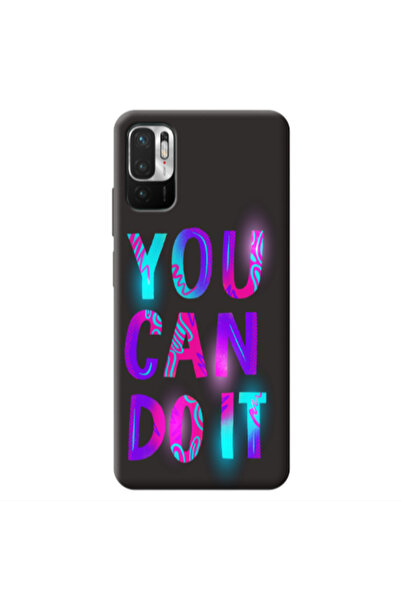Other Xiaomi Redmi Note 10 Pro 5G You Can Doit Black Colored Silicone TPU Θήκη