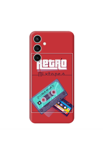 Other Samsung S24 Plus Mixtapes Red Colored Silicone TPU Θήκη