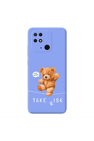 Other Xiaomi Redmi 10C Take risk Light Purple Colored Silicone TPU Θήκη