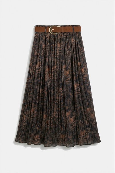 Fast Perry PATTERNED PLEATED SKIRT