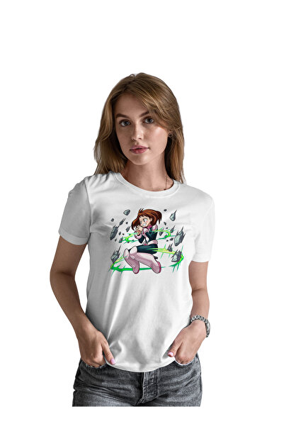Generic عالم الموضة تيشرت قطن بطباعة عالية الجودة بتصميم انمي اكادمية بطلي