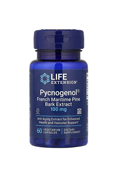 Life Extension Herbal, Pycnogenol 100mg – French Maritime Pine Bark Extract –...