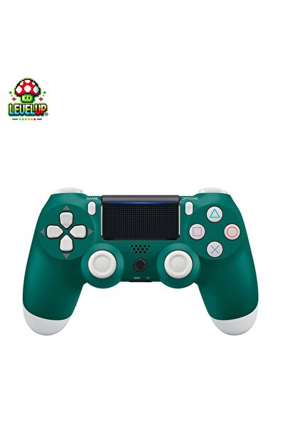 Level Up LevelUp Ασύρματο Χειριστήριο Διπλής Δόνησης για PS4 Πράσινο Κυπαρισσίνο