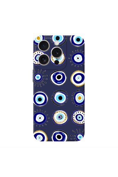 Other Apple iPhone 15 Pro Max Beads Dark blue Colored Silicone TPU Θήκη
