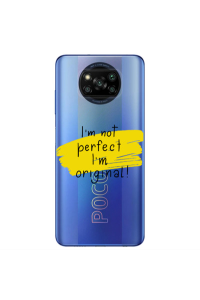 Other Xiaomi Poco X3 /X3 Pro I m not perfect Transparent Silicone TPU Θήκη