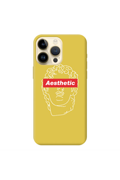 Other Apple iPhone 13 Pro Max Aesthetic Yellow Colored Silicone TPU Θήκη