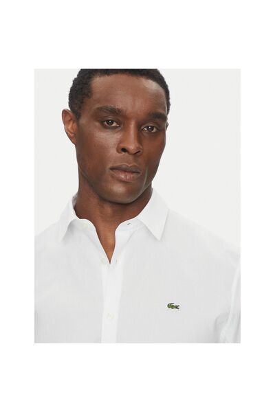 Lacoste Cămașă bărbătească CH5620 Albă