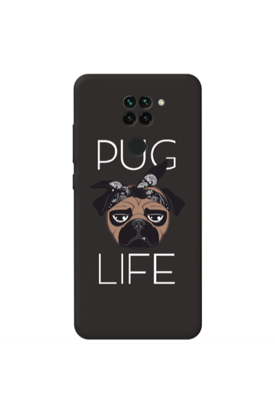 Other Xiaomi Redmi Note 9 Pug Life Black Colored Silicone TPU Θήκη