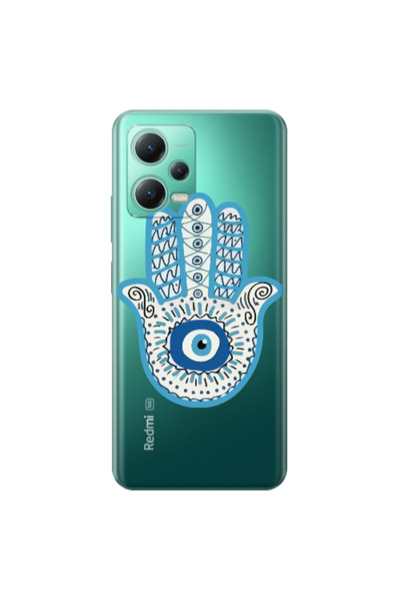 Other Xiaomi Redmi Note 12 Pro Plus 5G Evil eye bead in hand Transparent Sili...
