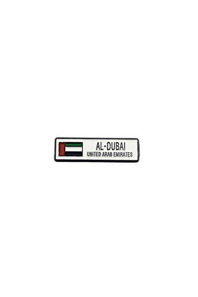 kipfy Al-Dubai UAE Flag Badge Metal Sticker for Phone Cases And Laptops Devices