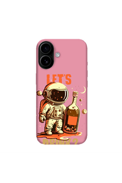 Other Apple Iphone 16 plus Lets drink Pink Colored Silicone TPU Θήκη