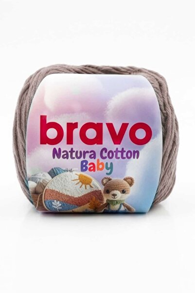 Bravo Natura Cotton Baby %100 Pamuk Amigurumi, Punch ve Bandana Örgü İpi 50 g...