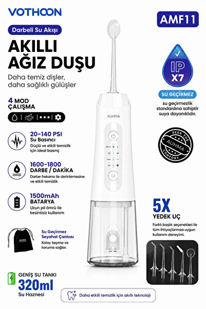 Genel Markalar Şarjlı Ağız Duşu Diş Bakım Cihazı 4 Modlu Diş Arası Temizleyic...