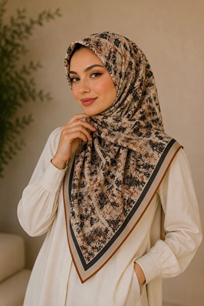 İmajButik Mink Burgundy Cotton Soft Scarf