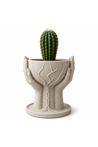 TIGEA Accessories Marble Patterned Hand of Tree Vase