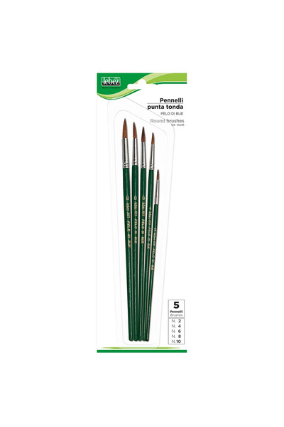 Lebez Set de 5 perii din păr de bou 1557B