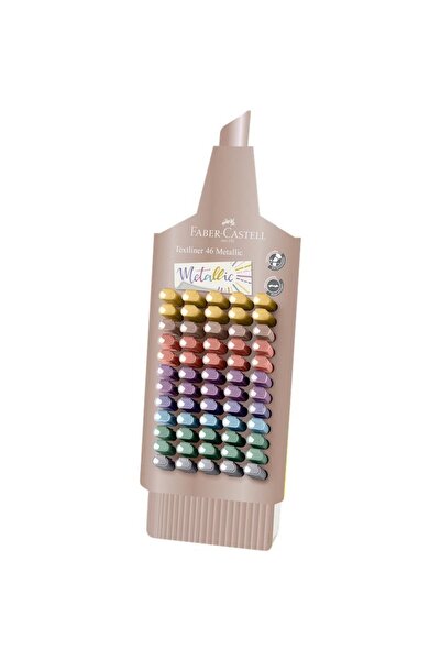 Faber Castell DISPLAY 60 PIECES METALLIC TEXT MARKERS PEN SHAPE FABER-CASTELL