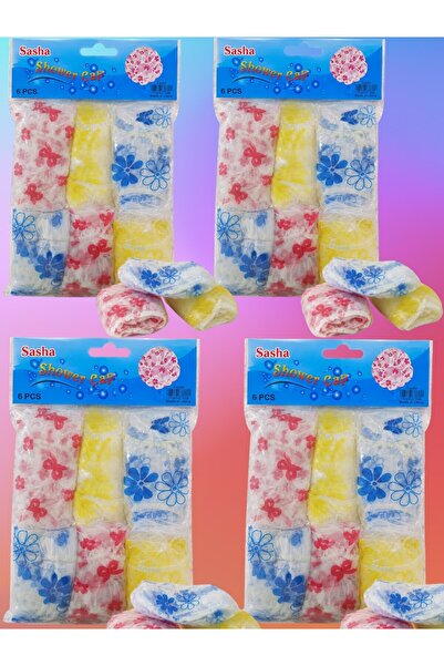 SASHA 4 Colorful Transparent Shower Caps Hair Cover Clear Plastic Head Covers...