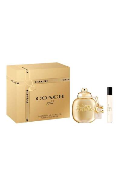 Coach Set Gold, Apă de parfum, Femei, 100 ml + 10 ml