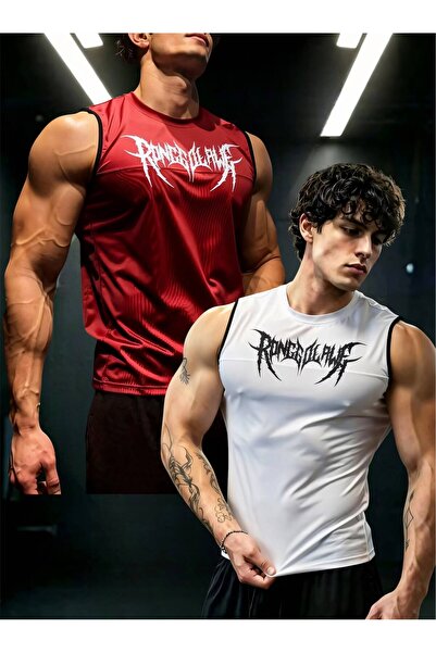 kalawear Men's 2-Pack Fit Gym Fitness Breathable Technical Quick Dry Slim Fit...