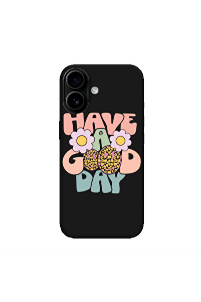 Other Apple Iphone 16 plus Have A Good day Black Colored Silicone TPU Θήκη