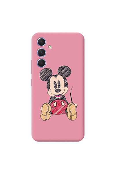 Other Samsung A35 Mickey mouse 2 Pink Colored Silicone TPU Θήκη