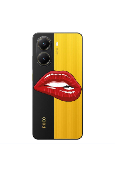 Other Xiaomi Poco X7 Pro Shiny Lips Transparent Silicone TPU Θήκη