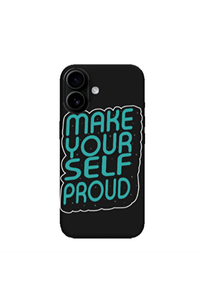 Other Apple Iphone 16 plus Make Your Self Proud Black Colored Silicone TPU Θήκη