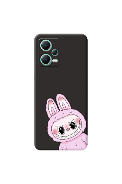 Other Xiaomi Redmi Note 12 Pro 5G Labubu 6 Black Colored Silicone TPU Θήκη
