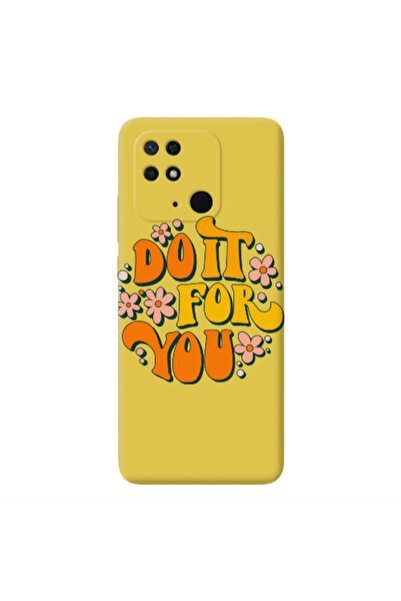 Other Xiaomi Redmi 10C Do it For You Yellow Colored Silicone TPU Θήκη