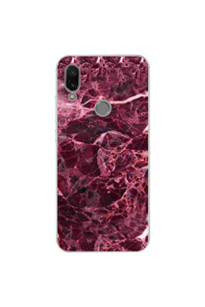 Other Xiaomi Redmi Note 7 Marble Cherry Transparent Silicone TPU Θήκη