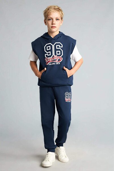 DeFacto 3-Piece Navy Blue Suit for Boys G0629A826Au