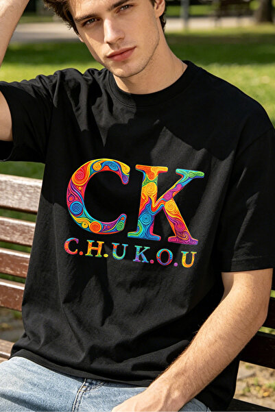 Fleck قمصان بتصميم ملون وغريب للرجال من CK C H U K O U قمصان مخصصة