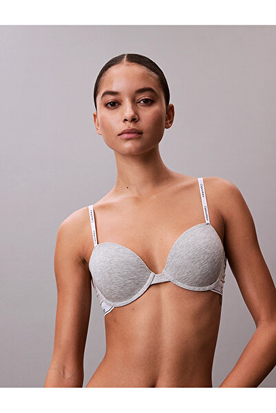 Calvin Klein Kadın Marka Logolu Şık Tasarımlı Günlük Kullanıma Uygun Gri Sütyen