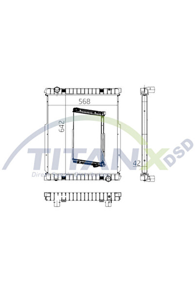 TitanX Radiator Motor Iveco Eurocargo I-iii Eurocargo Iv Eurocargo V F4ae0481...