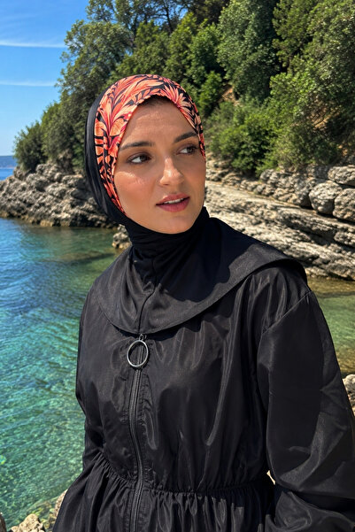 armonika Women's Desen50 Halter Neck Hijab Swimsuit Scarf Arm-26Y001031