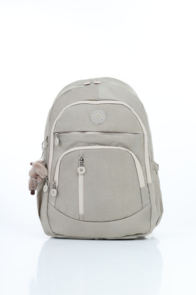 D'VERS Vital Series Water-Resistant Beige Crinkle Fabric Multi-Compartment Ca...